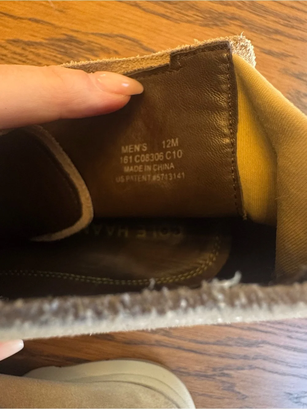 Cole Haan LenarGrand Suede Chukka Boots - Light Taupe Nike Soles Men’s Size 12